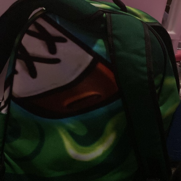 Custom backpack with graffiti art character, and has an odor free,2 zipper pouch - Picture 2 of 4